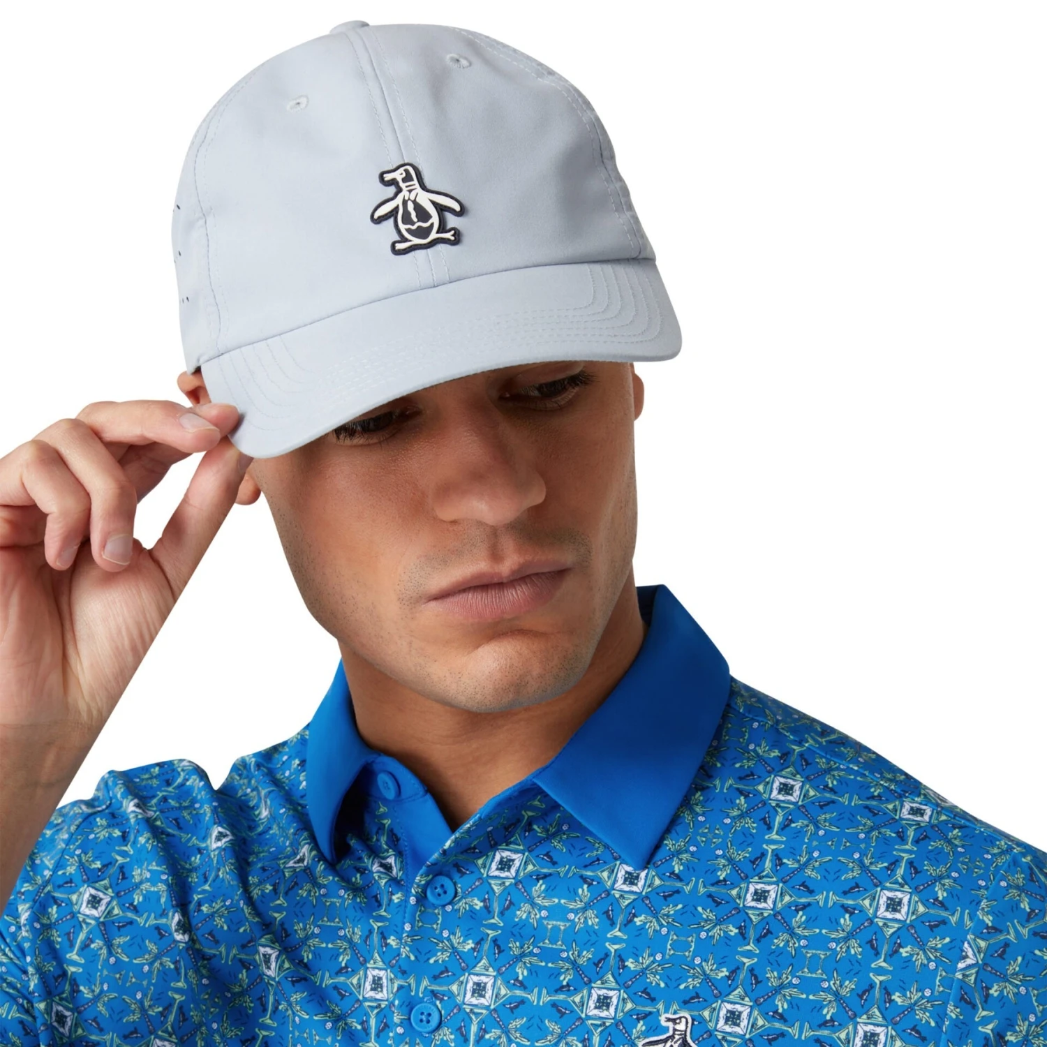 Original Penguin French Riviera Packable Adjustable Golf Hat In Quarry(French Riviera Packable Adjustable Golf Hat Gray Ogasf091gg 038) 2 Original Penguin French Riviera Packable Adjustable Golf Hat In Quarry(French Riviera Packable Adjustable Golf Hat Gray Ogasf091gg 038) - Image 2