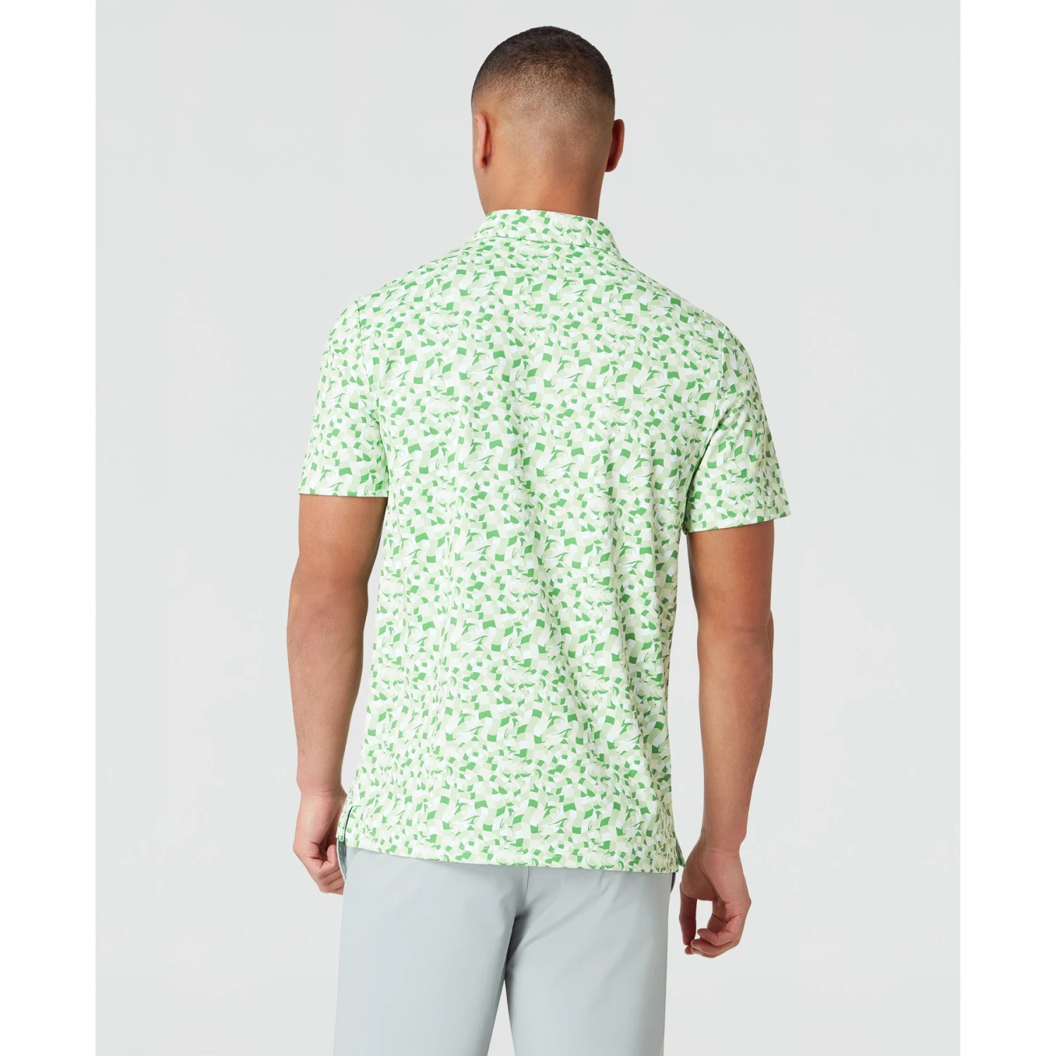 Original Penguin All Over Print Underwater Mosaic Golf Polo Shirt In Sprucestone(All Over Print Underwater Mosaic Golf Polo Shirt Green Ogksf027gg 338) 2 Original Penguin All Over Print Underwater Mosaic Golf Polo Shirt In Sprucestone(All Over Print Underwater Mosaic Golf Polo Shirt Green Ogksf027gg 338) - Image 2