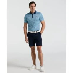 Original Penguin Yarn Dyed Bohemian Jacquard Golf Polo Shirt In Black Iris(Yarn Dyed Bohemian Jacquard Golf Polo Shirt Blue Ogksf030gg 417) 8 Original Penguin Yarn Dyed Bohemian Jacquard Golf Polo Shirt In Black Iris(Yarn Dyed Bohemian Jacquard Golf Polo Shirt Blue Ogksf030gg 417) -Original Penguin Outlet OGKSF030 417 alt3