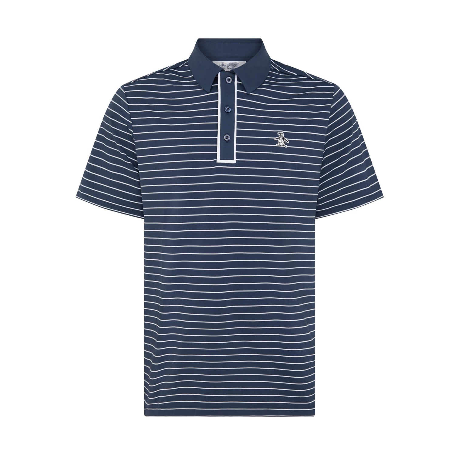 Original Penguin The Heritage Stripe Golf Polo Shirt In Black Iris(The Heritage Stripe Golf Polo Shirt Blue Ogksf043gg 417) 5 Original Penguin The Heritage Stripe Golf Polo Shirt In Black Iris(The Heritage Stripe Golf Polo Shirt Blue Ogksf043gg 417) - Image 5