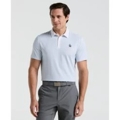 Original Penguin Pete's Tee Time Golf Polo In Bright White(Petes Tee Time Golf Polo Shirt White Ogksf045gg 118)