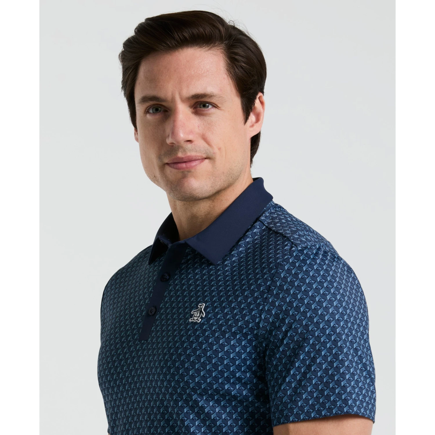 Original Penguin Pete's Tee Time Golf Polo In Black Iris(Petes Tee Time Golf Polo Shirt Blue Ogksf045gg 417) 3 Original Penguin Pete's Tee Time Golf Polo In Black Iris(Petes Tee Time Golf Polo Shirt Blue Ogksf045gg 417) - Image 3