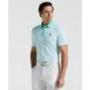 Original Penguin Pete's Tee Time Golf Polo In Pool Blue(Petes Tee Time Golf Polo Shirt Blue Ogksf045gg 445)