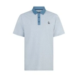 Original Penguin Pete's Tee Time Golf Polo In Quiet Harbour(Petes Tee Time Golf Polo Shirt Blue Ogksf045gg 453) -Original Penguin Outlet OGKSF045 453 01 scaled 1