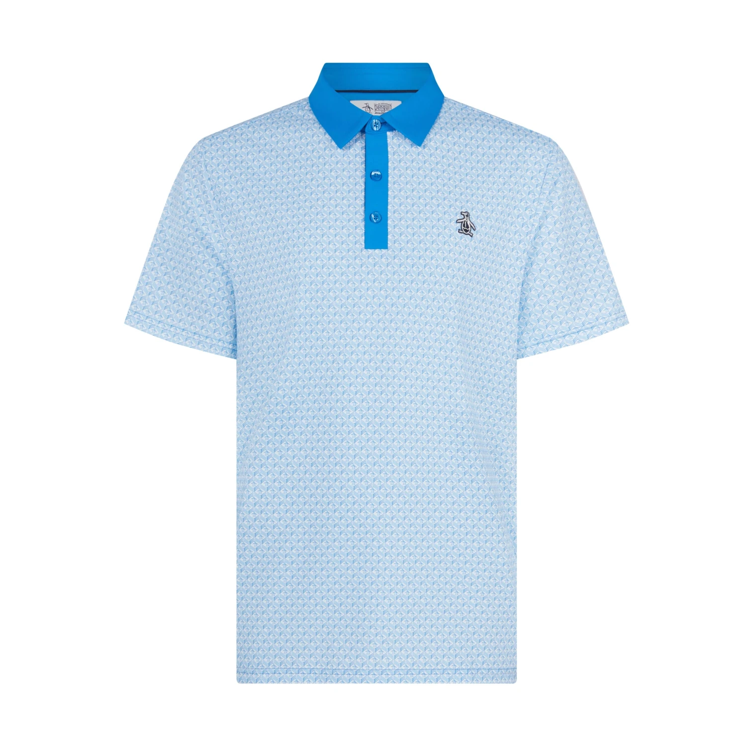 Original Penguin Pete's Tee Time Golf Polo In French Blue(Petes Tee Time Golf Polo Shirt Blue Ogksf045gg 478) 5 Original Penguin Pete's Tee Time Golf Polo In French Blue(Petes Tee Time Golf Polo Shirt Blue Ogksf045gg 478) - Image 5