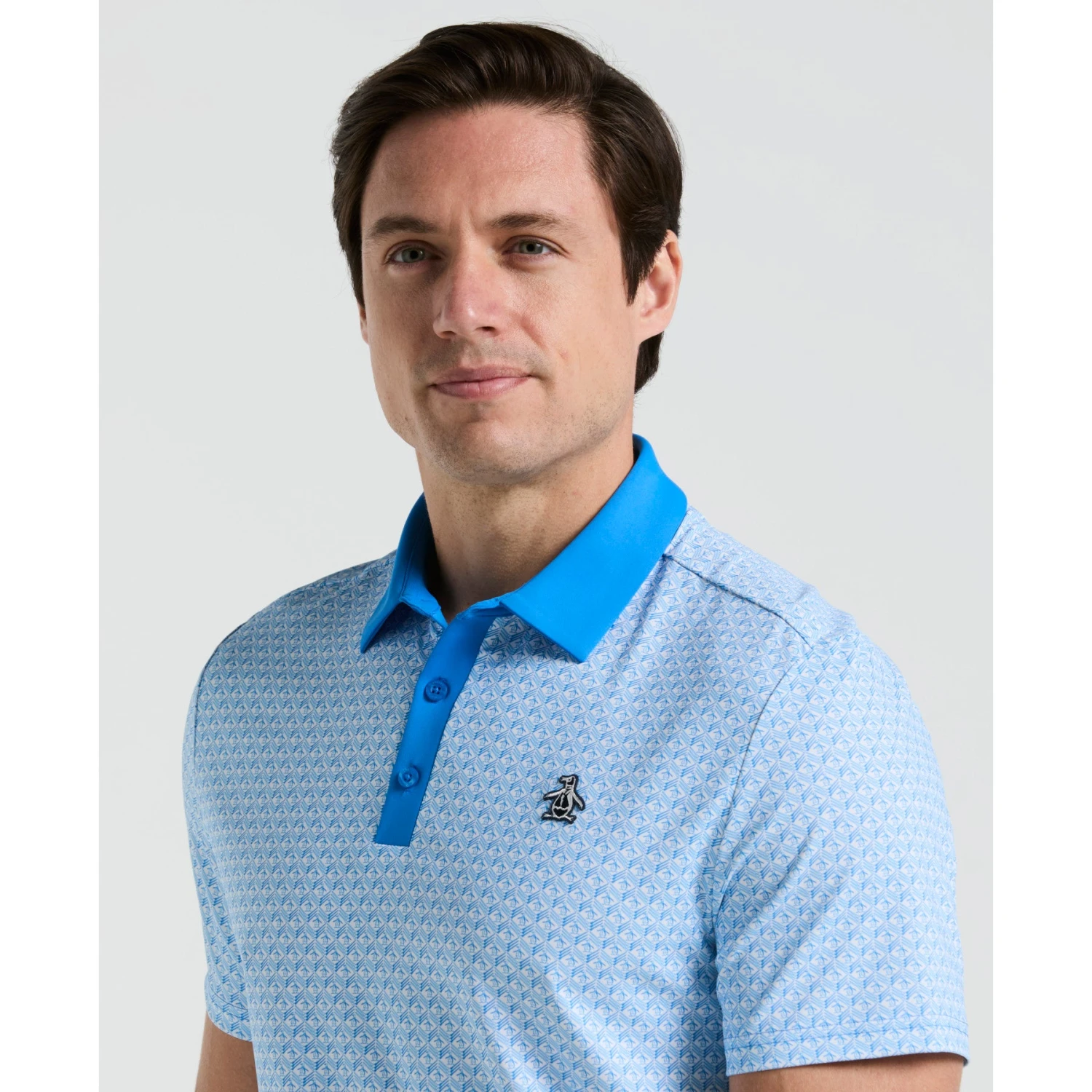 Original Penguin Pete's Tee Time Golf Polo In French Blue(Petes Tee Time Golf Polo Shirt Blue Ogksf045gg 478) 3 Original Penguin Pete's Tee Time Golf Polo In French Blue(Petes Tee Time Golf Polo Shirt Blue Ogksf045gg 478) - Image 3