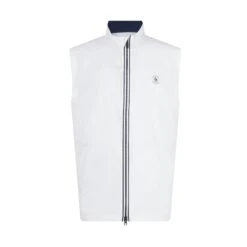 Original Penguin Heritage Lightweight Packable Golf Gilet In Bright White(Heritage Lightweight Packable Golf Gilet White Ogvsf010gg 118) 9 Original Penguin Heritage Lightweight Packable Golf Gilet In Bright White(Heritage Lightweight Packable Golf Gilet White Ogvsf010gg 118) -Original Penguin Outlet OGVSF010 118 alt4