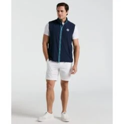 Original Penguin Heritage Lightweight Packable Golf Gilet In Black Iris(Heritage Lightweight Packable Golf Gilet Blue Ogvsf010gg 417) 8 Original Penguin Heritage Lightweight Packable Golf Gilet In Black Iris(Heritage Lightweight Packable Golf Gilet Blue Ogvsf010gg 417) -Original Penguin Outlet OGVSF010 417 alt3