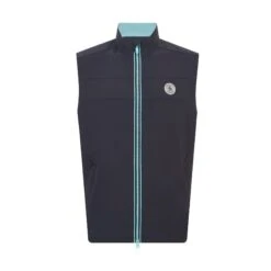 Original Penguin Heritage Lightweight Packable Golf Gilet In Black Iris(Heritage Lightweight Packable Golf Gilet Blue Ogvsf010gg 417) 9 Original Penguin Heritage Lightweight Packable Golf Gilet In Black Iris(Heritage Lightweight Packable Golf Gilet Blue Ogvsf010gg 417) -Original Penguin Outlet OGVSF010 417 alt4