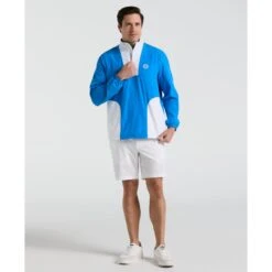 Original Penguin Lightweight 1/4 Zip Colour Block Golf Pullover In French Blue(14 Zip Lightweight Color Block Layering Golf Shirt Blue Ogwsf009gg 478) 8 Original Penguin Lightweight 1/4 Zip Colour Block Golf Pullover In French Blue(14 Zip Lightweight Color Block Layering Golf Shirt Blue Ogwsf009gg 478) -Original Penguin Outlet OGWSF009 478 alt3