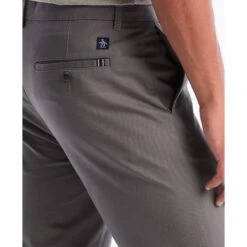 Original Penguin Slim Fit Chinos In Castlerock(Slim Fit Chinos Grey Opbb0022gp 022) -Original Penguin Outlet OPBB0022 022 alt4
