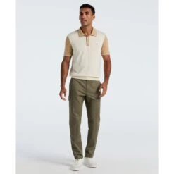 Original Penguin Colourblock Sweater Polo In Birch(Colourblock Sweater Polo Beige Opgf2503gp 252) 7 Original Penguin Colourblock Sweater Polo In Birch(Colourblock Sweater Polo Beige Opgf2503gp 252) -Original Penguin Outlet OPGF2503 252 alt3