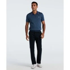 Original Penguin Geometric Jacquard 1/4 Zip Sweater Polo In Sargasso Sea(Geometric Jacquard 1 4 Zip Sweater Polo Blue Opgf2509gp 485) -Original Penguin Outlet OPGF2509 485 alt3