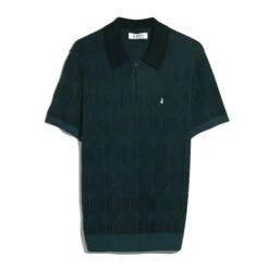 Original Penguin Icons Jacquard Quarter Zip Sweater Polo In Reflecting Pond(Icons Jacquard Quarter Zip Sweater Polo Blue Opgf2513gp 470) 9 Original Penguin Icons Jacquard Quarter Zip Sweater Polo In Reflecting Pond(Icons Jacquard Quarter Zip Sweater Polo Blue Opgf2513gp 470) -Original Penguin Outlet OPGF2513 470 alt4