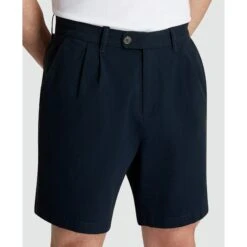 Original Penguin 7" Pleated Shorts In Dark Sapphire(7 Pleated Shorts Blue Ophs2500gp 413) 7 Original Penguin 7" Pleated Shorts In Dark Sapphire(7 Pleated Shorts Blue Ophs2500gp 413) -Original Penguin Outlet OPHS2500 413 alt2