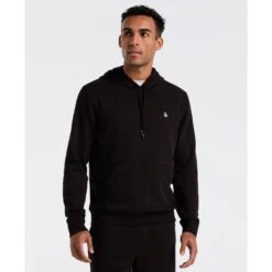 Original Penguin Sticker Pete Hoodie In True Black(Sticker Pete Hoodie Black Opkb0040gp 010)