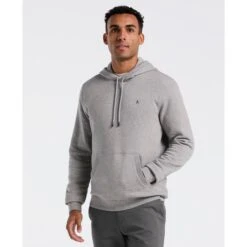 Original Penguin Sticker Pete Hoodie In Rain Heather(Sticker Pete Hoodie Grey Opkb0040gp 080)