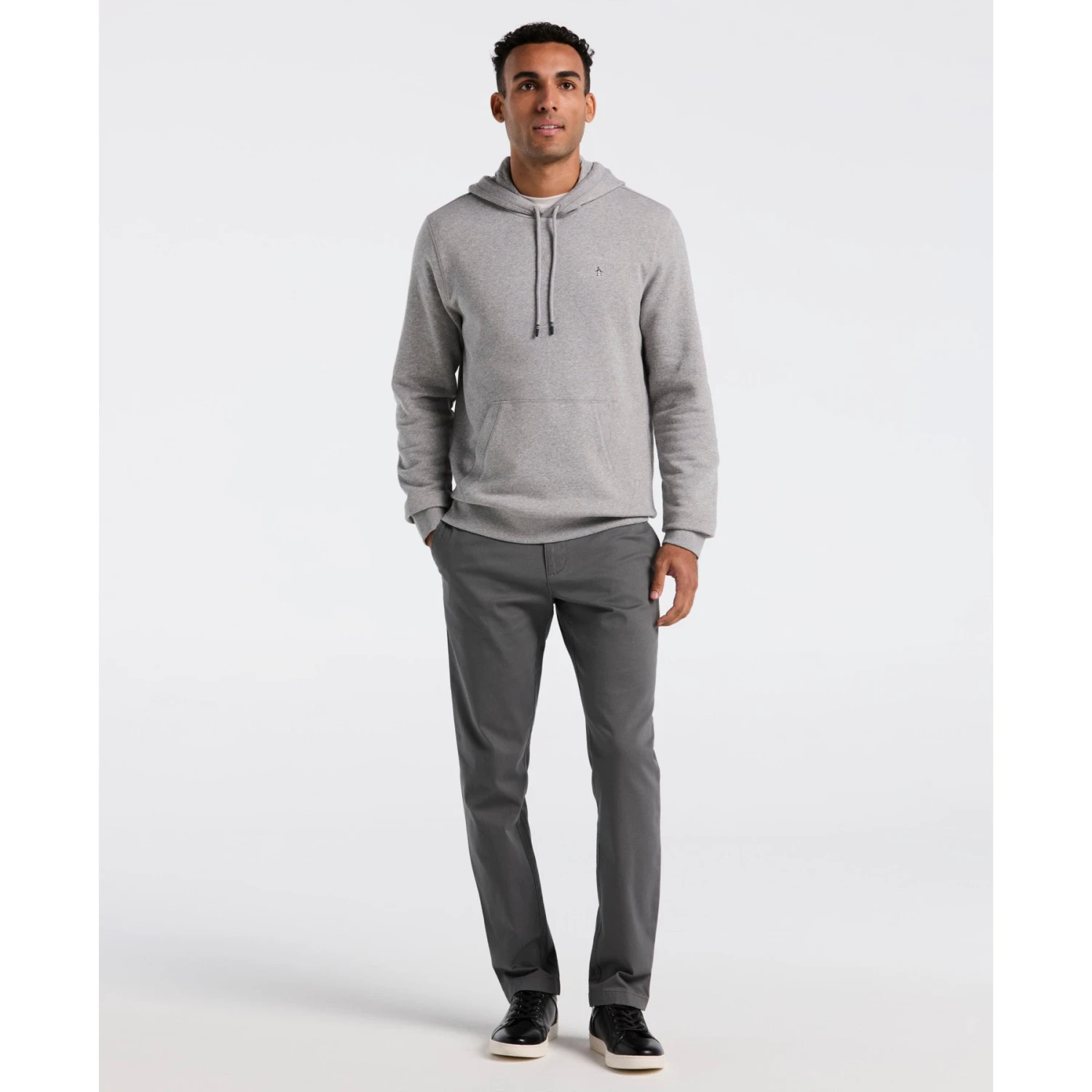 Original Penguin Sticker Pete Hoodie In Rain Heather(Sticker Pete Hoodie Grey Opkb0040gp 080) 4 Original Penguin Sticker Pete Hoodie In Rain Heather(Sticker Pete Hoodie Grey Opkb0040gp 080) - Image 4