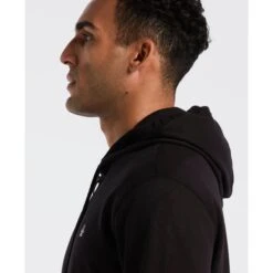 Original Penguin Sticker Pete Full Zip Hoodie In True Black(Sticker Pete Full Zip Hoodie Black Opkb0400gp 010) -Original Penguin Outlet OPKB0400 010 alt2