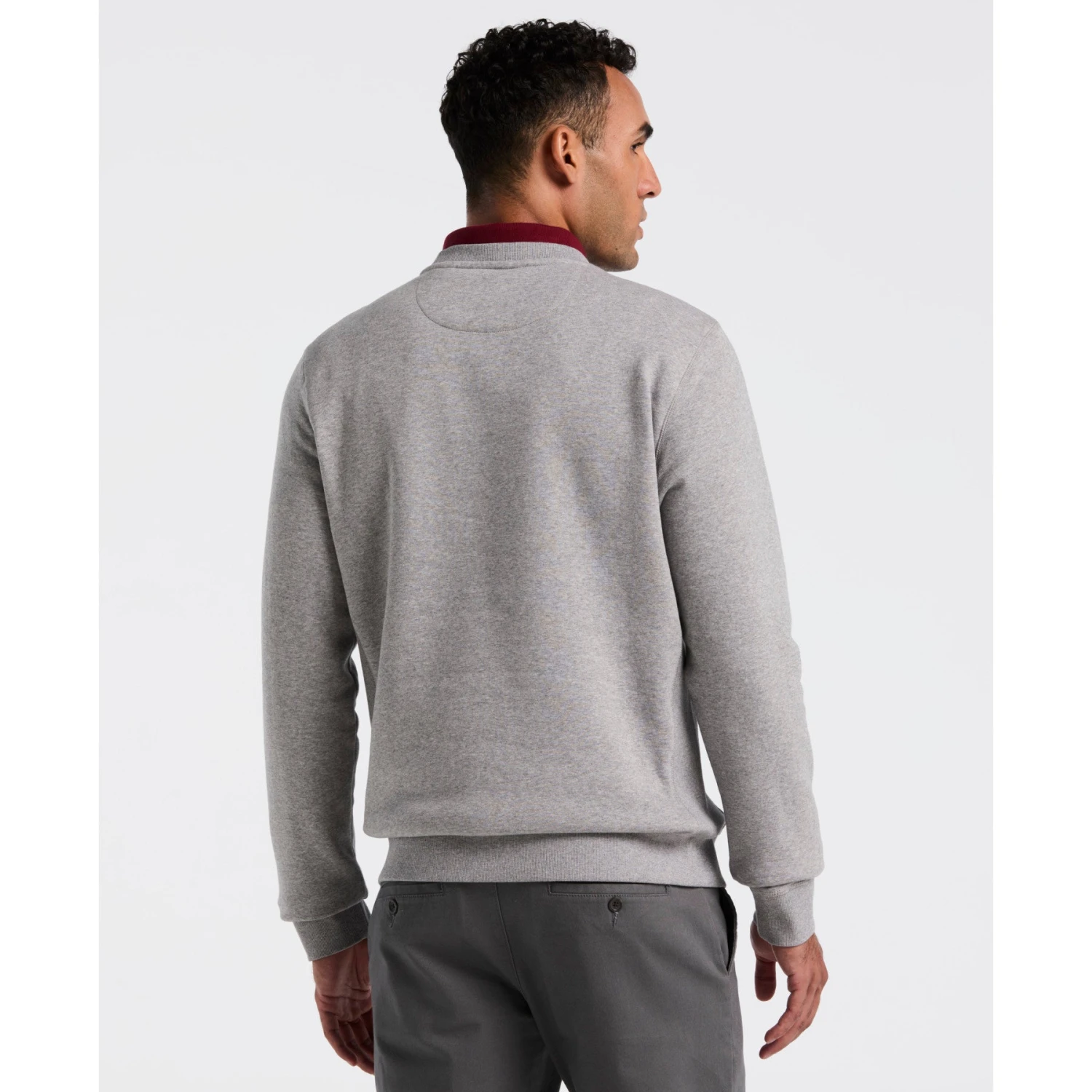 Original Penguin Sticker Pete Sweatshirt In Rain Heather(Sticker Pete Sweatshirt Grey Opkb0404gp 080) 2 Original Penguin Sticker Pete Sweatshirt In Rain Heather(Sticker Pete Sweatshirt Grey Opkb0404gp 080) - Image 2