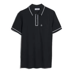 Original Penguin Earl Pique Polo Shirt In True Black(Earl Pique Polo Black Opkb0690gp 010) -Original Penguin Outlet OPKB0690 010