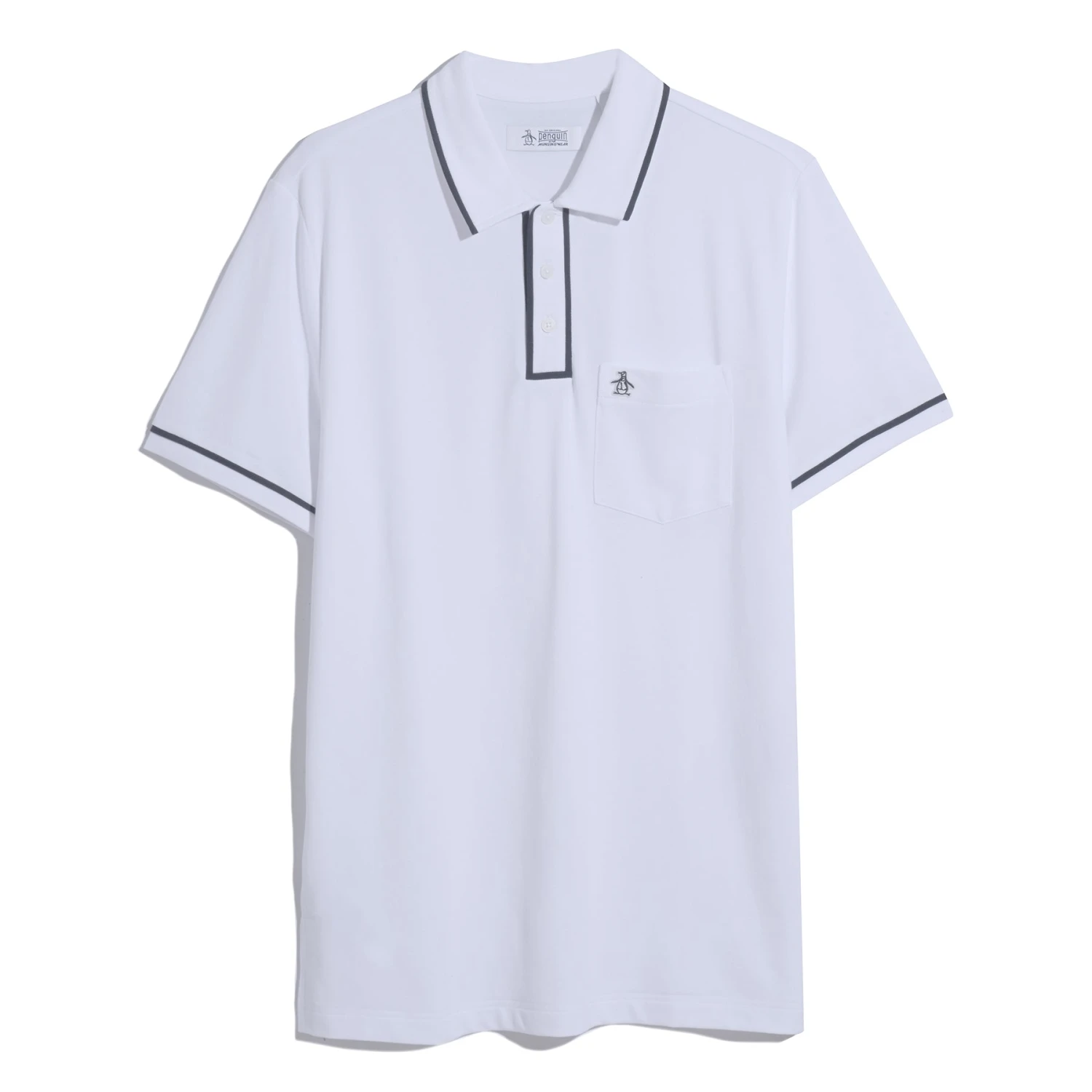 Original Penguin Earl Pique Polo Shirt In Bright White(Earl Pique Polo White Opkb0690gp 118) 5 Original Penguin Earl Pique Polo Shirt In Bright White(Earl Pique Polo White Opkb0690gp 118) - Image 5