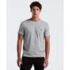 Original Penguin Pin Point Embroidered Logo Organic Cotton T-Shirt In Rain Heather(Pin Point Embroidered Logo Organic Cotton T Shirt Grey Opkb0903gp 080)