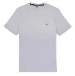 Original Penguin Pin Point Embroidered Logo Organic Cotton T-Shirt In Bright White(Pin Point Embroidered Logo Organic Cotton T Shirt White Opkb0903gp 118) -Original Penguin Outlet OPKB0903 118 4