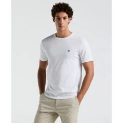 Original Penguin Icons Organic Cotton Jersey TV Pete T-Shirt In Bright White(Organic Cotton Jersey Tv Pete Tee White Opkb2011gp 118)