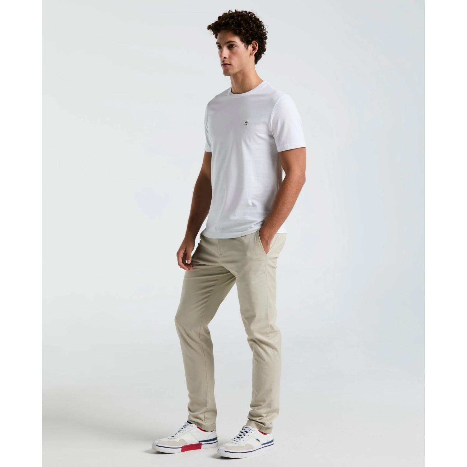 Original Penguin Icons Organic Cotton Jersey TV Pete T-Shirt In Bright White(Organic Cotton Jersey Tv Pete Tee White Opkb2011gp 118) 4 Original Penguin Icons Organic Cotton Jersey TV Pete T-Shirt In Bright White(Organic Cotton Jersey Tv Pete Tee White Opkb2011gp 118) - Image 4