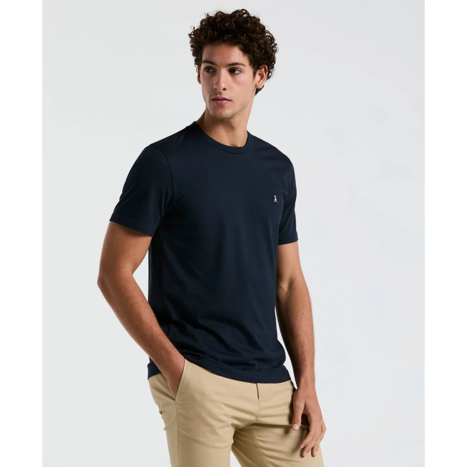 Original Penguin Icons Organic Cotton Jersey TV Pete T-Shirt In Dark Sapphire(Organic Cotton Jersey Tv Pete Tee Blue Opkb2011gp 413) 1 Original Penguin Icons Organic Cotton Jersey TV Pete T-Shirt In Dark Sapphire(Organic Cotton Jersey Tv Pete Tee Blue Opkb2011gp 413)