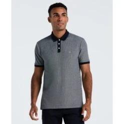 Original Penguin Tricolour Pique Polo Shirt In Dark Sapphire(Tricolour Pique Polo Shirt Blue Opkf2501gp 413)
