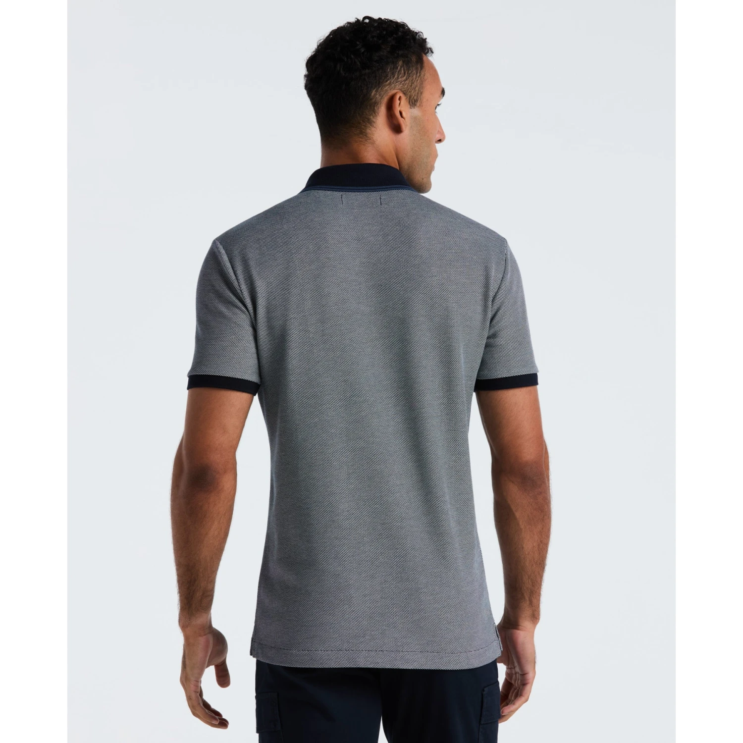 Original Penguin Tricolour Pique Polo Shirt In Dark Sapphire(Tricolour Pique Polo Shirt Blue Opkf2501gp 413) 2 Original Penguin Tricolour Pique Polo Shirt In Dark Sapphire(Tricolour Pique Polo Shirt Blue Opkf2501gp 413) - Image 2