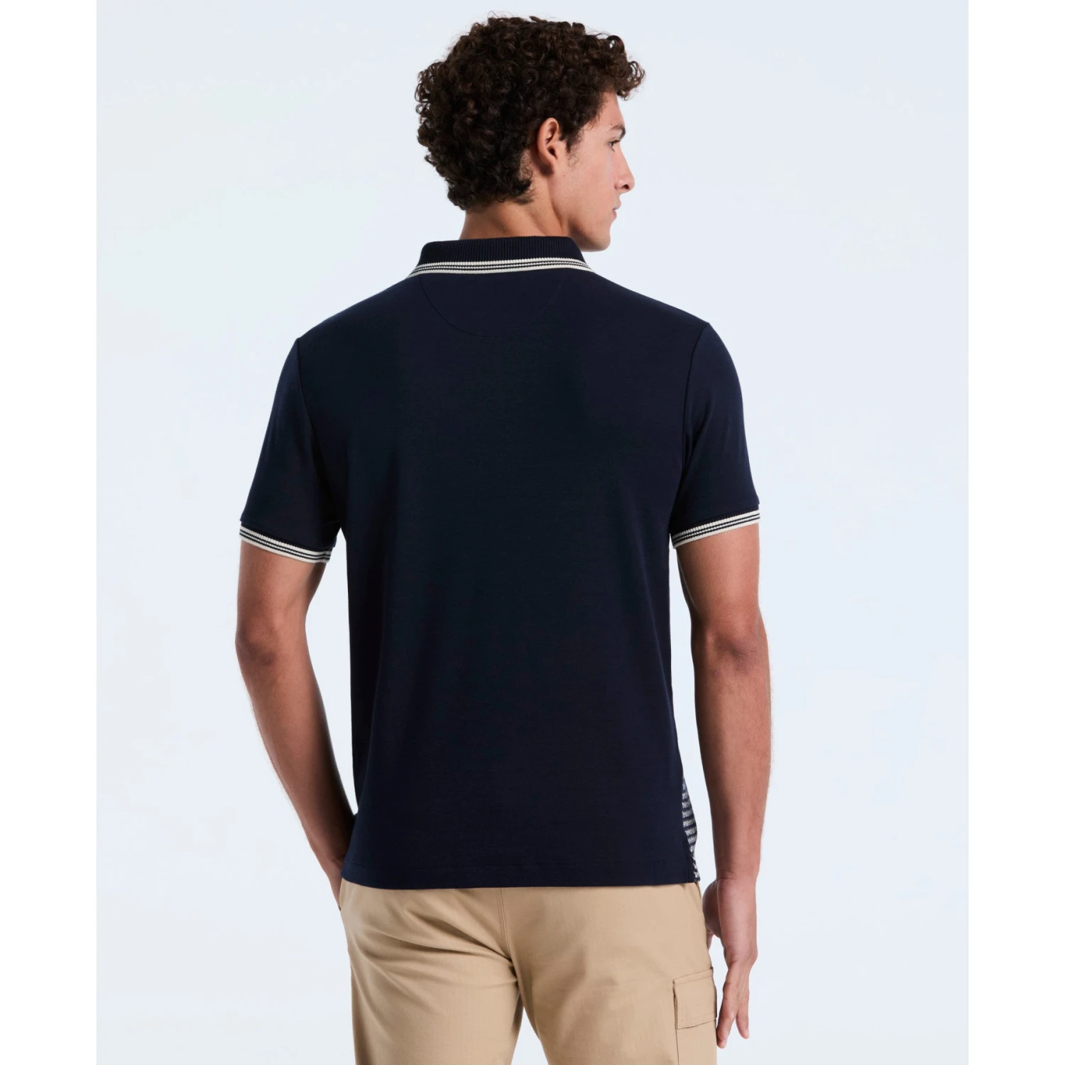 Original Penguin Mini Jacquard Polo Shirt In Dark Sapphire(Mini Jacquard Polo Shirt Blue Opkf2503gp 413) 2 Original Penguin Mini Jacquard Polo Shirt In Dark Sapphire(Mini Jacquard Polo Shirt Blue Opkf2503gp 413) - Image 2