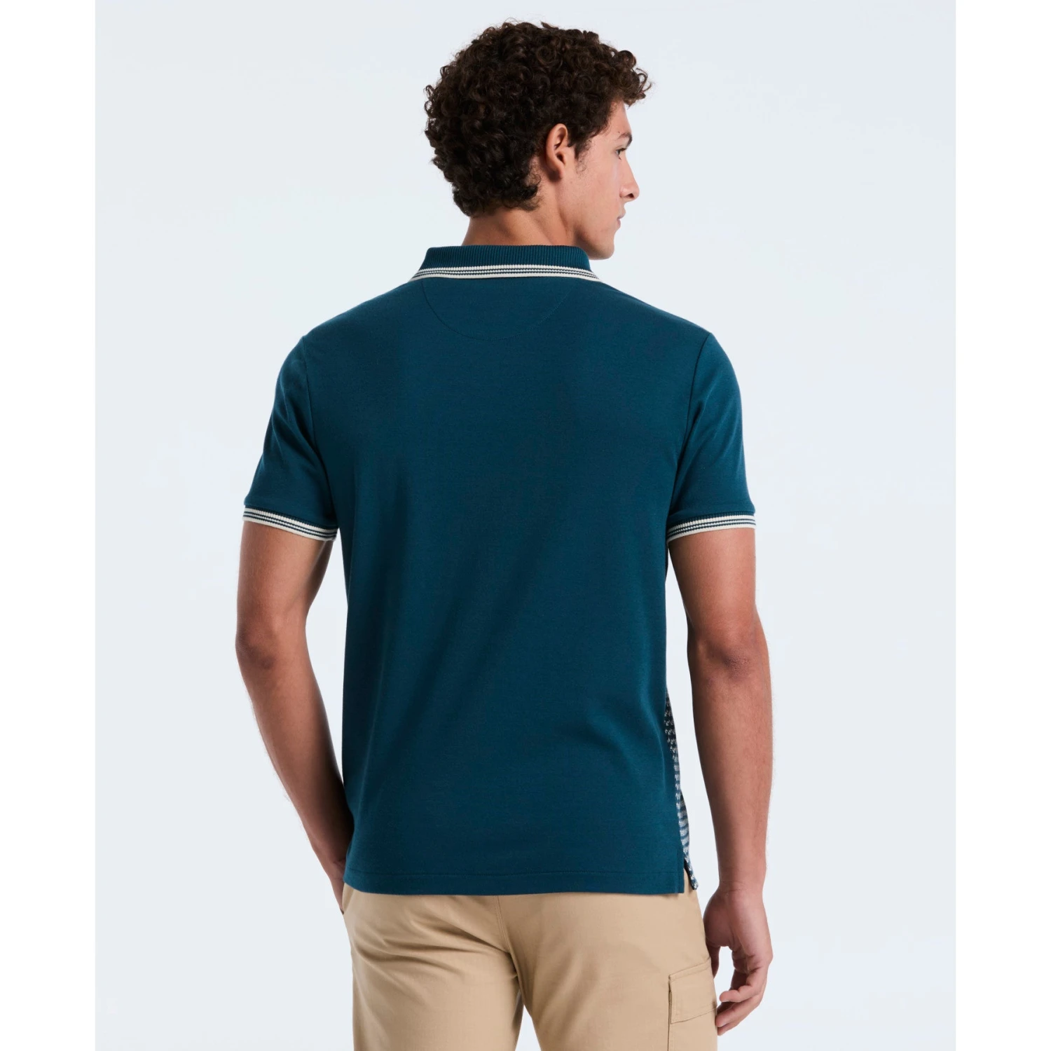 Original Penguin Mini Jacquard Polo Shirt In Reflecting Pond(Mini Jacquard Polo Shirt Blue Opkf2503gp 470) 2 Original Penguin Mini Jacquard Polo Shirt In Reflecting Pond(Mini Jacquard Polo Shirt Blue Opkf2503gp 470) - Image 2