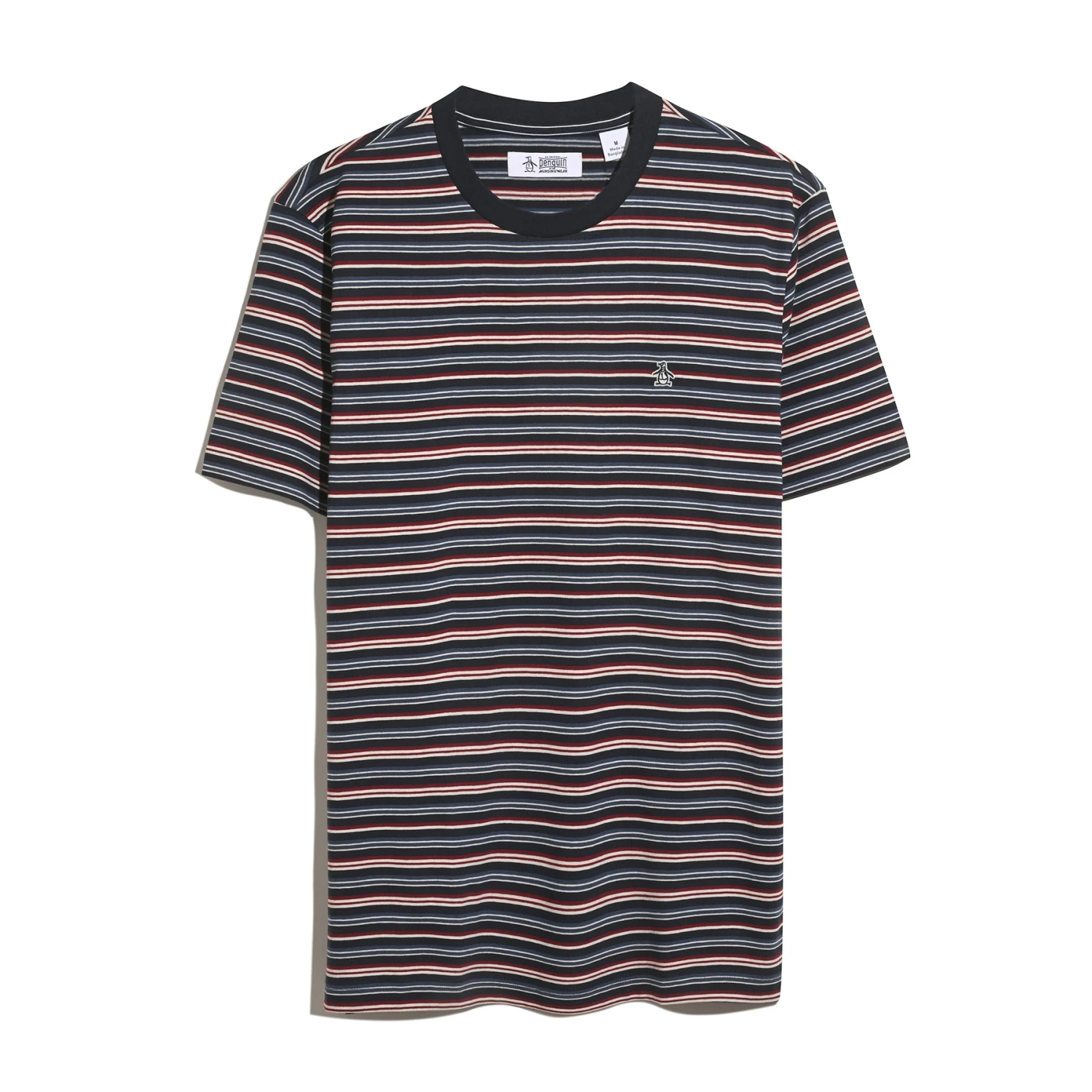 Original Penguin Yarn-Dyed Stripe T-Shirt In Dark Sapphire(Yarn Dyed Stripe T Shirt Blue Opkf2504gp 413) 5 Original Penguin Yarn-Dyed Stripe T-Shirt In Dark Sapphire(Yarn Dyed Stripe T Shirt Blue Opkf2504gp 413) - Image 5