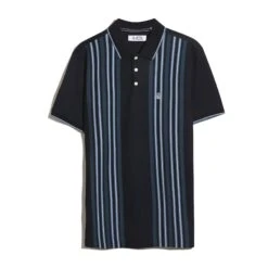 Original Penguin Interlock Vertical Stripe Polo Shirt In Dark Sapphire(Interlock Vertical Stripe Polo Shirt Blue Opkf2508gp 413) 9 Original Penguin Interlock Vertical Stripe Polo Shirt In Dark Sapphire(Interlock Vertical Stripe Polo Shirt Blue Opkf2508gp 413) -Original Penguin Outlet OPKF2508 413 alt4