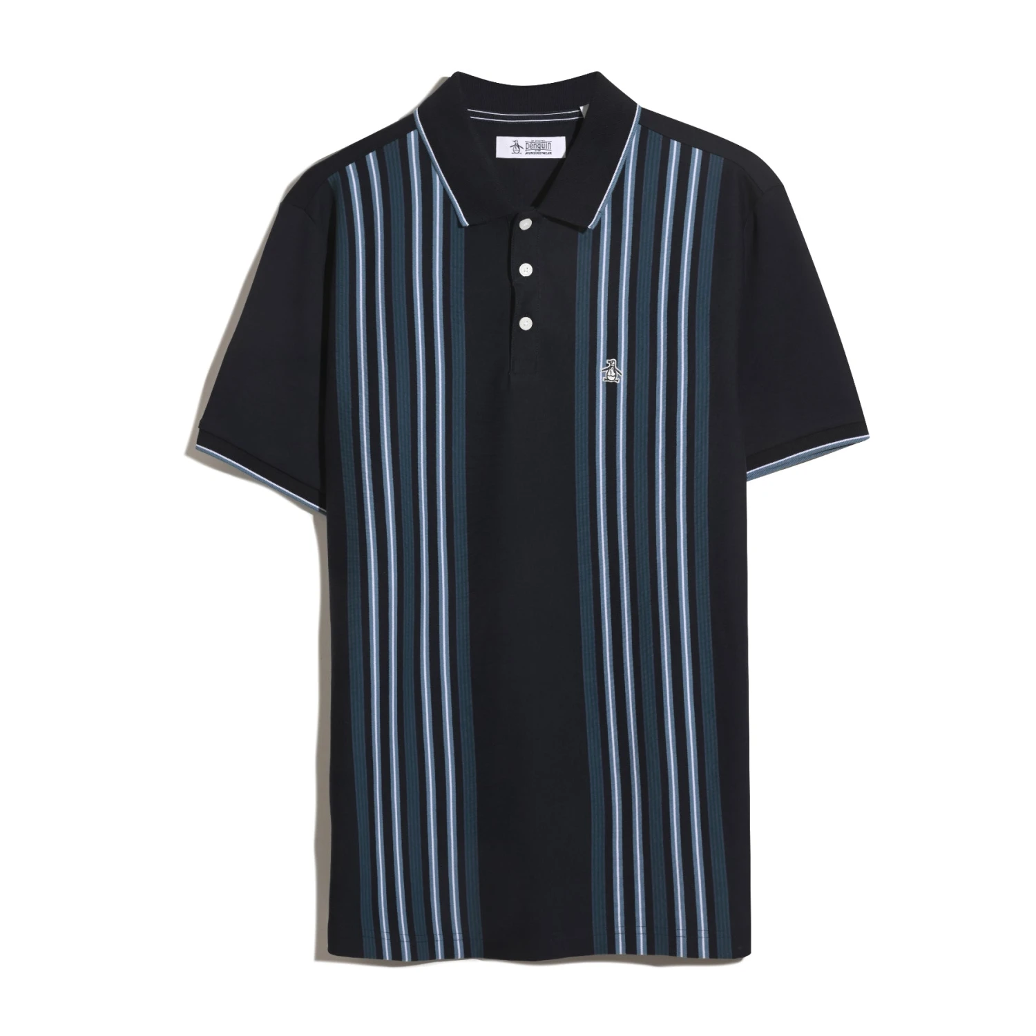 Original Penguin Interlock Vertical Stripe Polo Shirt In Dark Sapphire(Interlock Vertical Stripe Polo Shirt Blue Opkf2508gp 413) 5 Original Penguin Interlock Vertical Stripe Polo Shirt In Dark Sapphire(Interlock Vertical Stripe Polo Shirt Blue Opkf2508gp 413) - Image 5