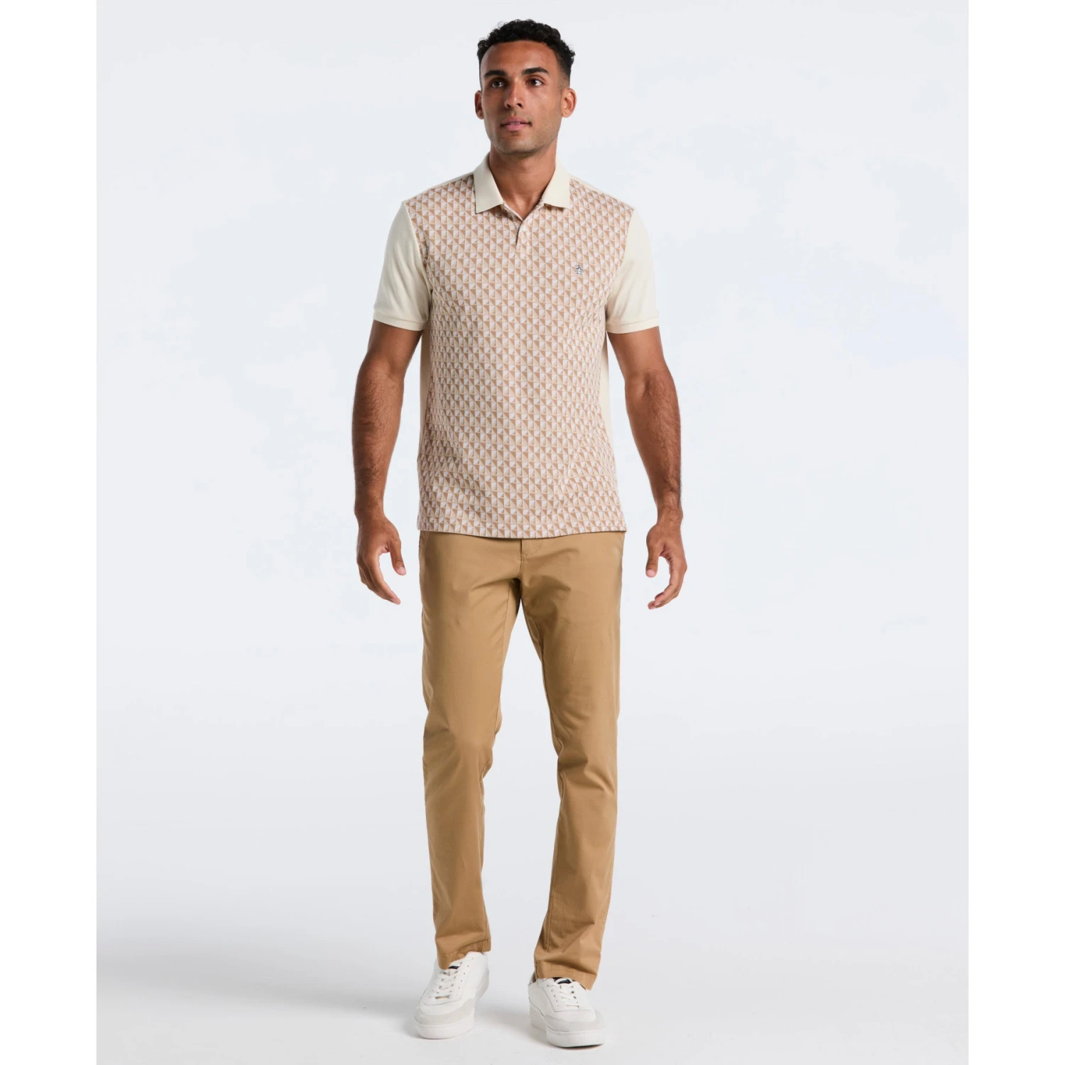 Original Penguin Martini Print Polo Shirt In Birch(Martini Print Polo Shirt Beige Opkf2512gp 252) 4 Original Penguin Martini Print Polo Shirt In Birch(Martini Print Polo Shirt Beige Opkf2512gp 252) - Image 4