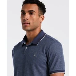 Original Penguin Honeycomb Tipped Polo Shirt In Sargasso Sea(Honeycomb Tipped Polo Shirt Blue Opkf2513gp 485) 6 Original Penguin Honeycomb Tipped Polo Shirt In Sargasso Sea(Honeycomb Tipped Polo Shirt Blue Opkf2513gp 485) -Original Penguin Outlet OPKF2513 485 alt2
