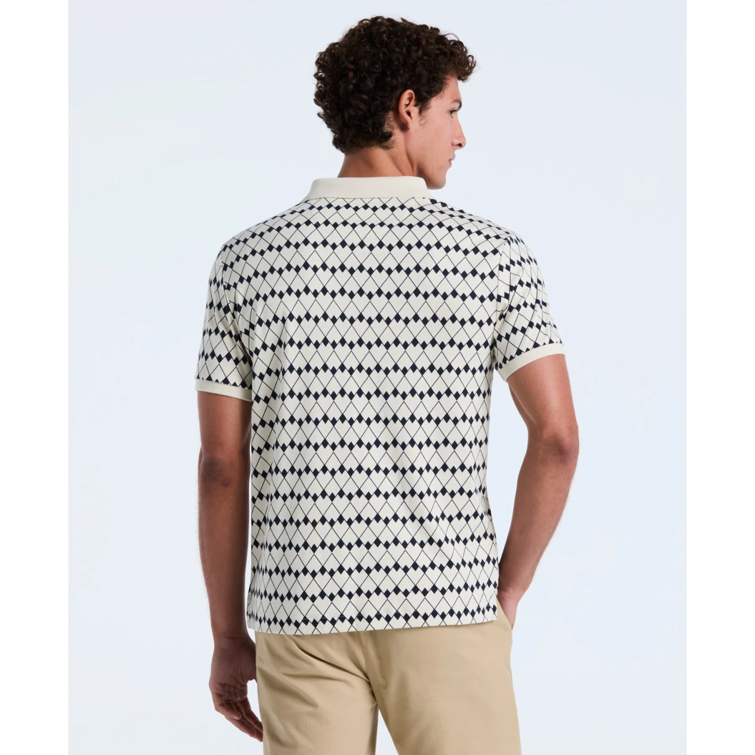 Original Penguin Flags Print Polo Shirt In Birch(Flags Print Polo Shirt Beige Opkf2520gp 252) 2 Original Penguin Flags Print Polo Shirt In Birch(Flags Print Polo Shirt Beige Opkf2520gp 252) - Image 2