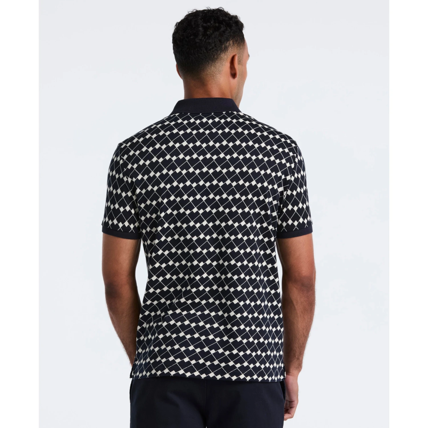 Original Penguin Flags Print Polo Shirt In Dark Sapphire(Flags Print Polo Shirt Blue Opkf2520gp 413) 2 Original Penguin Flags Print Polo Shirt In Dark Sapphire(Flags Print Polo Shirt Blue Opkf2520gp 413) - Image 2