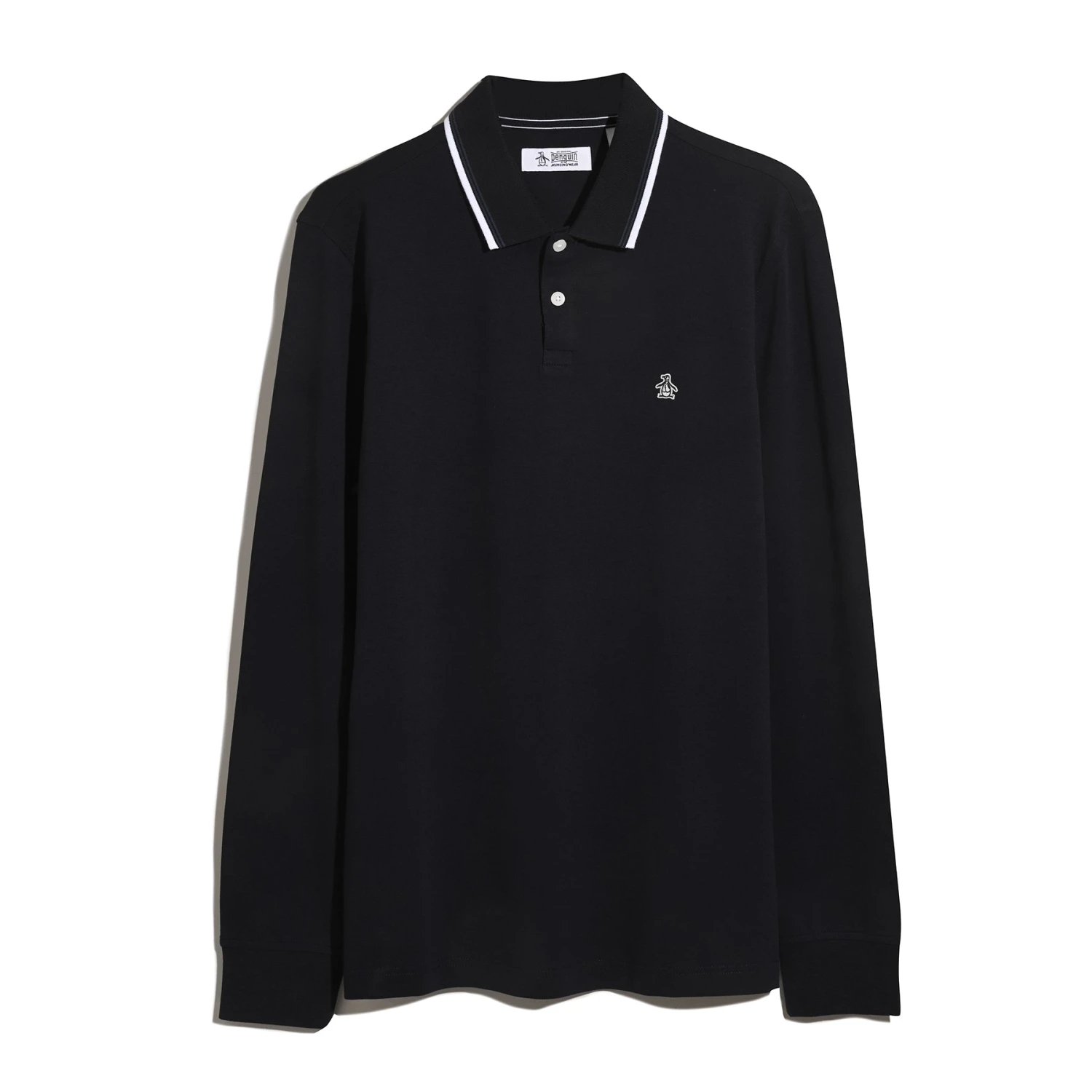 Original Penguin Sticker Pete Tipped Long Sleeve Polo Shirt In Dark Sapphire(Sticker Pete Tipped Long Sleeve Polo Shirt Blue Opkf2522gp 413) 6 Original Penguin Sticker Pete Tipped Long Sleeve Polo Shirt In Dark Sapphire(Sticker Pete Tipped Long Sleeve Polo Shirt Blue Opkf2522gp 413) - Image 6