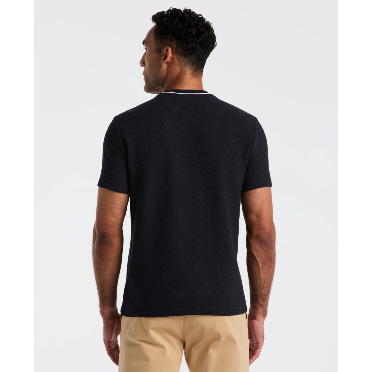 Original Penguin Textured Ringer T-Shirt In Dark Sapphire(Textured Ringer T Shirt Blue Opkf2523gp 413) 2 Original Penguin Textured Ringer T-Shirt In Dark Sapphire(Textured Ringer T Shirt Blue Opkf2523gp 413) - Image 2