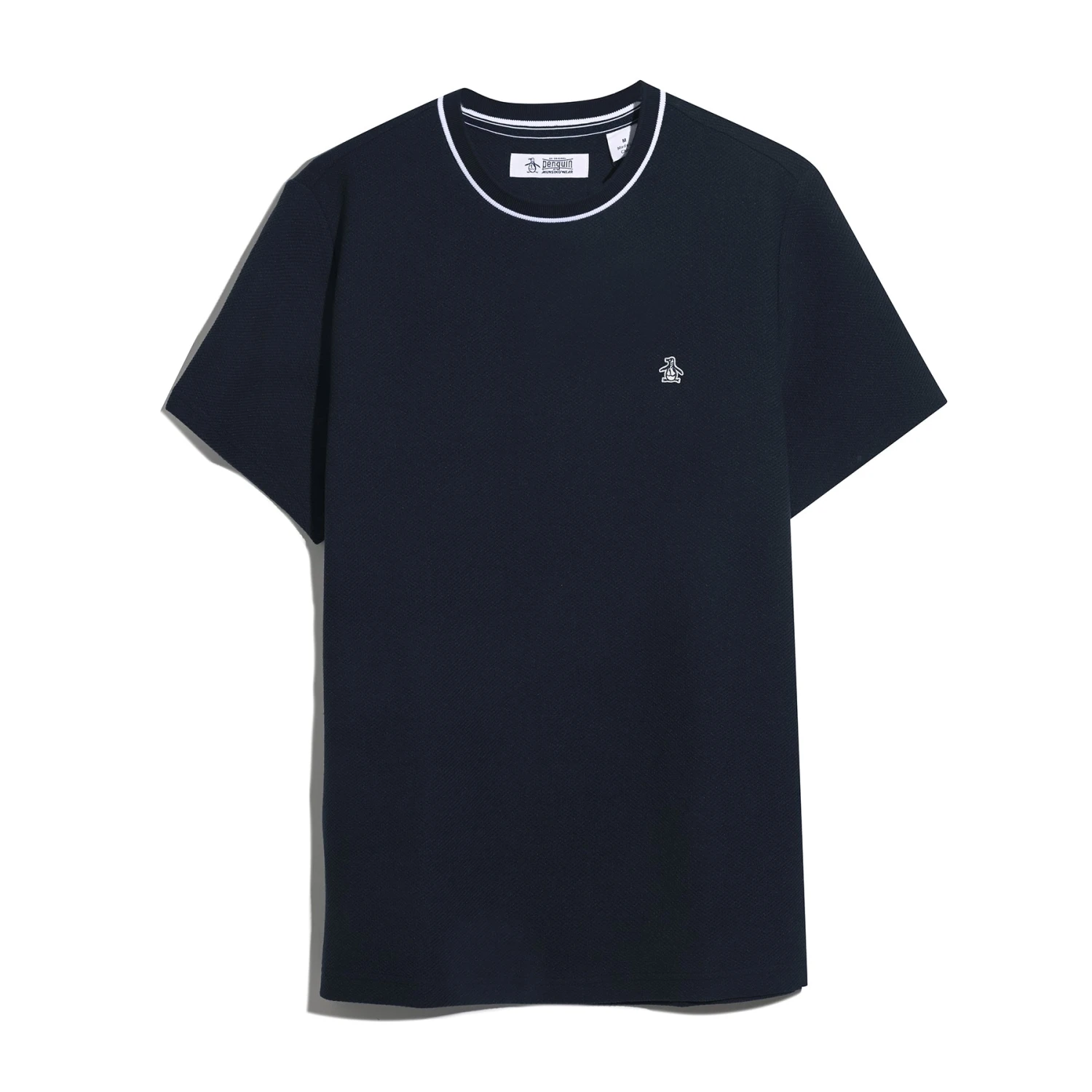 Original Penguin Textured Ringer T-Shirt In Dark Sapphire(Textured Ringer T Shirt Blue Opkf2523gp 413) 5 Original Penguin Textured Ringer T-Shirt In Dark Sapphire(Textured Ringer T Shirt Blue Opkf2523gp 413) - Image 5