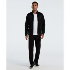 Original Penguin Double Knit Track Jacket In True Black(Double Knit Track Jacket Black Opkf2524gp 010) 8 Original Penguin Double Knit Track Jacket In True Black(Double Knit Track Jacket Black Opkf2524gp 010) -Original Penguin Outlet OPKF2524 010 alt3