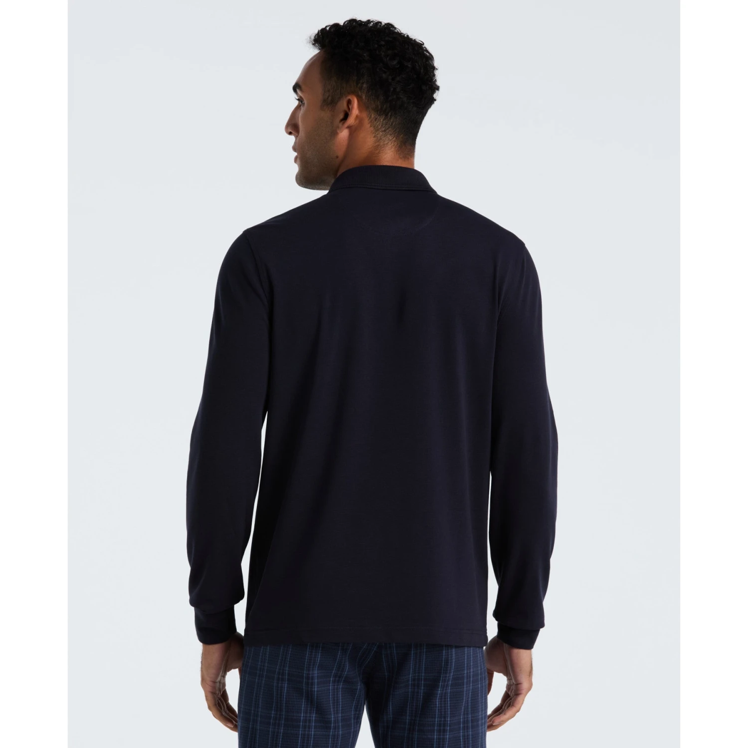 Original Penguin Pique Long Sleeve Polo Shirt In Dark Sapphire(Pique Long Sleeve Polo Shirt Blue Opkf2526gp 413) 2 Original Penguin Pique Long Sleeve Polo Shirt In Dark Sapphire(Pique Long Sleeve Polo Shirt Blue Opkf2526gp 413) - Image 2