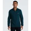 Original Penguin Pique Long Sleeve Polo Shirt In Reflecting Pond(Pique Long Sleeve Polo Shirt Blue Opkf2526gp 470)