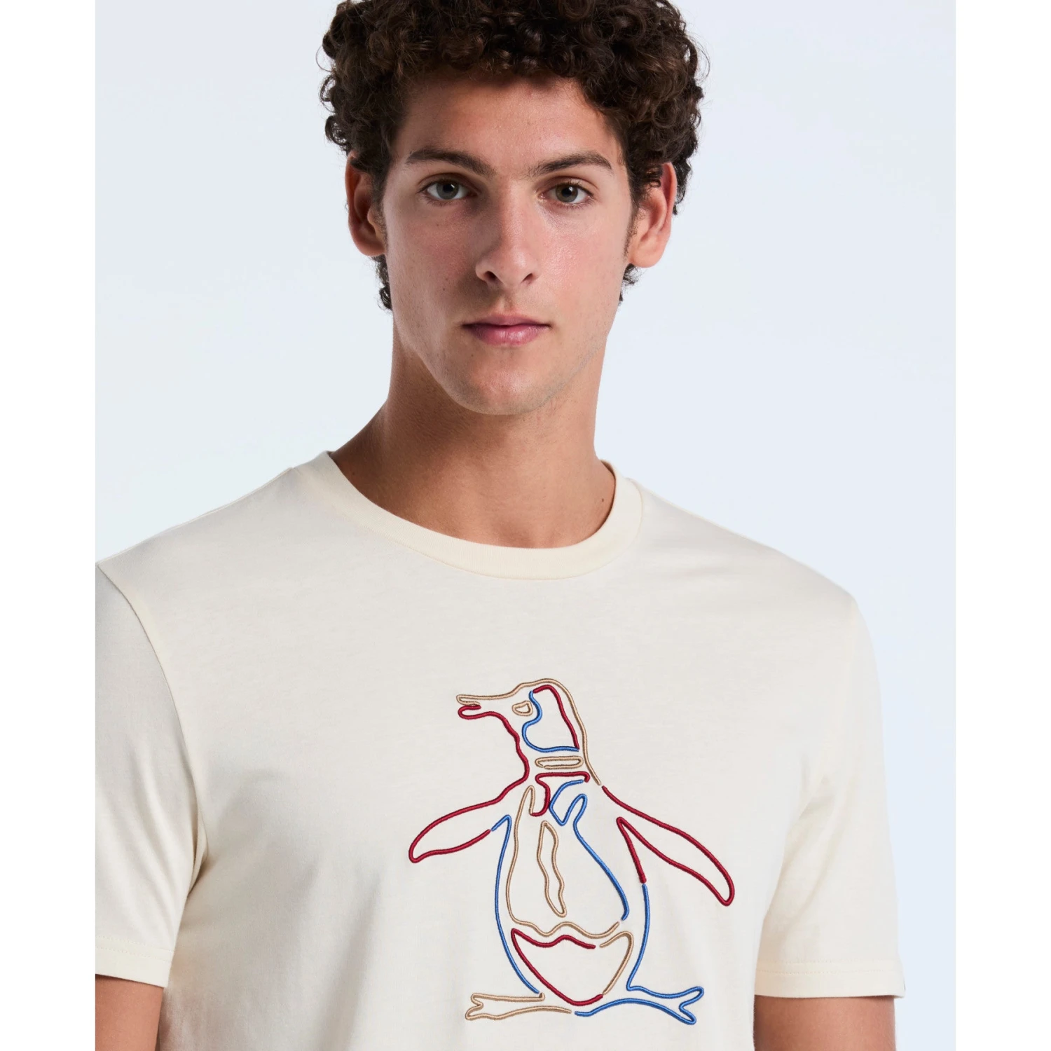 Original Penguin Outline Pete Graphic T-Shirt In Birch(Outline Pete Graphic T Shirt Beige Opkf2559gp 252) 3 Original Penguin Outline Pete Graphic T-Shirt In Birch(Outline Pete Graphic T Shirt Beige Opkf2559gp 252) - Image 3