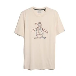Original Penguin Outline Pete Graphic T-Shirt In Birch(Outline Pete Graphic T Shirt Beige Opkf2559gp 252) 9 Original Penguin Outline Pete Graphic T-Shirt In Birch(Outline Pete Graphic T Shirt Beige Opkf2559gp 252) -Original Penguin Outlet OPKF2559 252 alt4